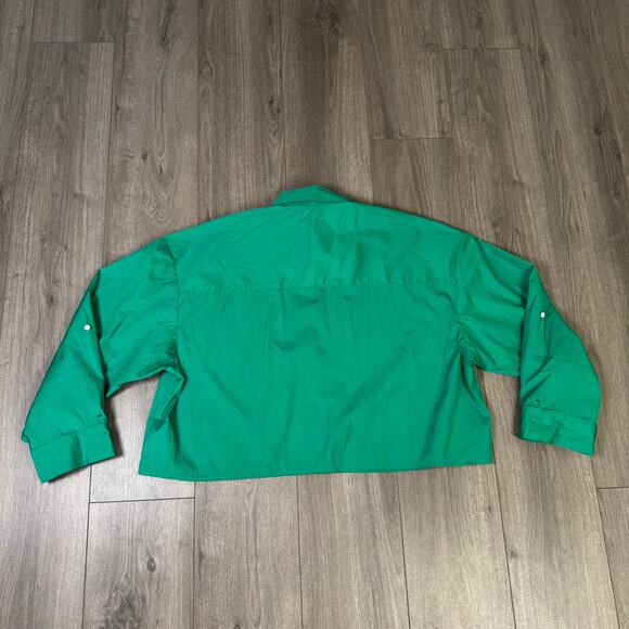 Madewell Straight Hem Button Up Long Sleeve Shirt US Women's XL - Picture 3 of 6